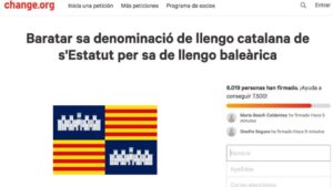 change.org lengua balear