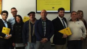 Imagen de parte de los integrantes de "Llibertat per Llucmajor"