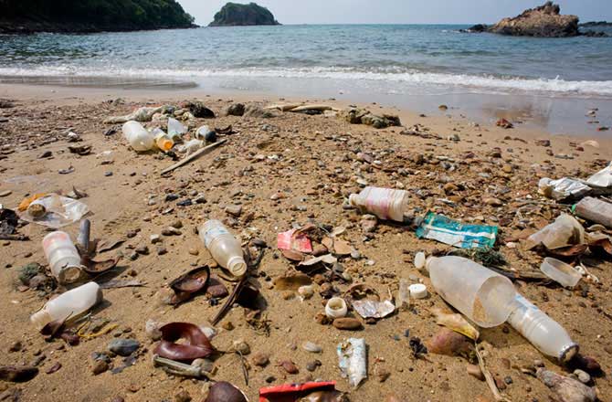 basura en playa