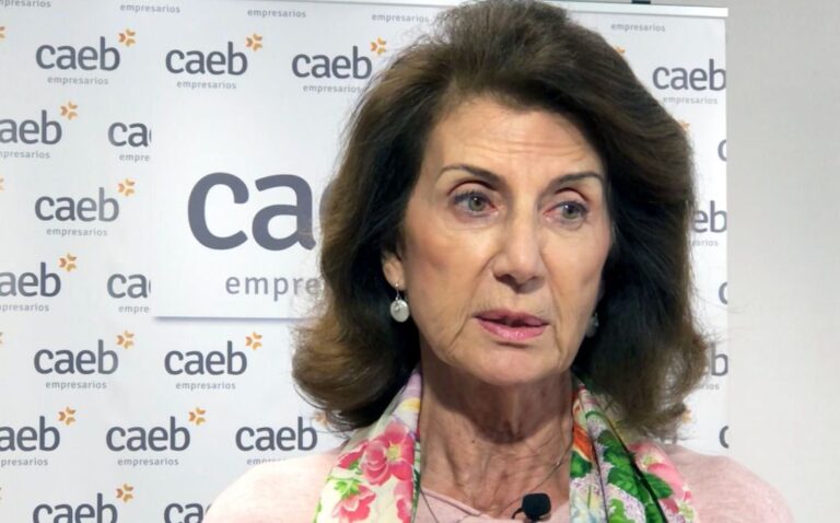 La presidenta de CAEB, Carmen Planas