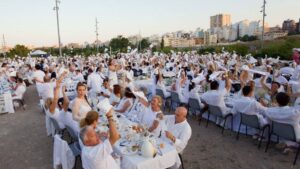 cena en blanco palma
