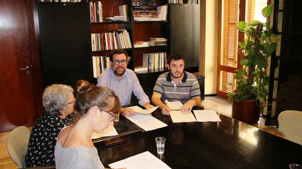 Antoni Noguera y el director general de Participación Ciudadana, Joaquín de María