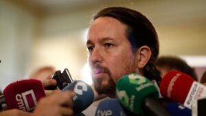 El secretario general de Podemos, Pablo Iglesias