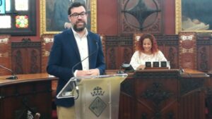 Noguera durante el Debate del Estado de la Ciudad