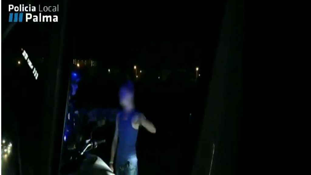 borracho autovia policia de palma