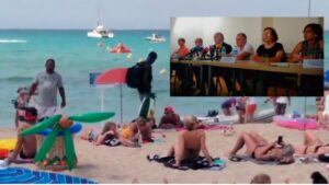 Vendedores ambulantes y m&uacute;sica a todo volumen: el d&iacute;a a d&iacute;a en Playa de Palma