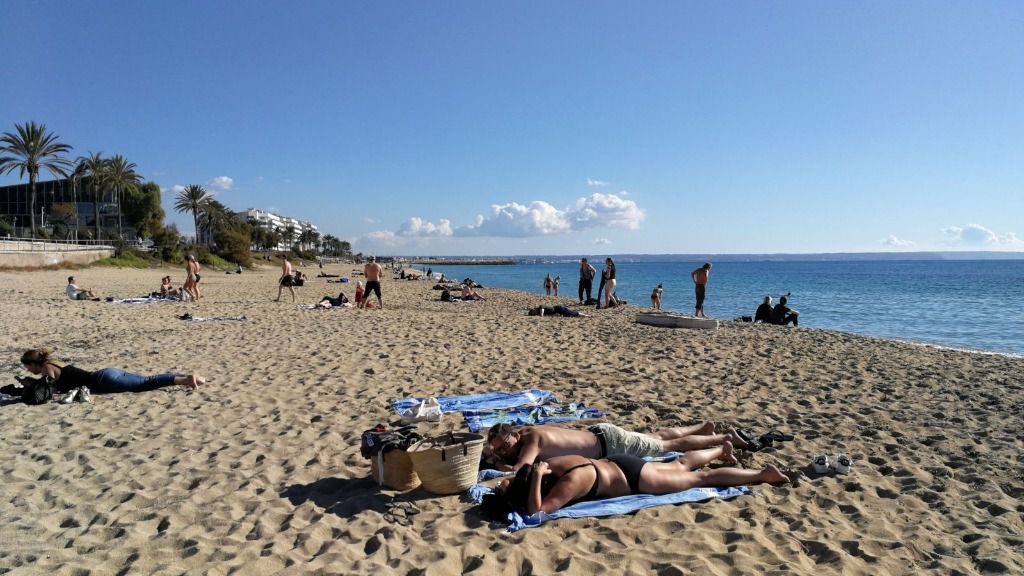 playa buen tiempo invierno