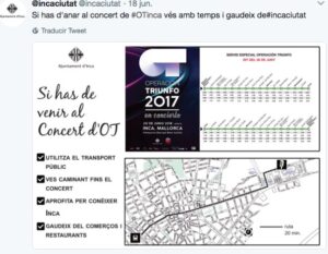 El Ajuntament d'Inca informa de los horarios especiales