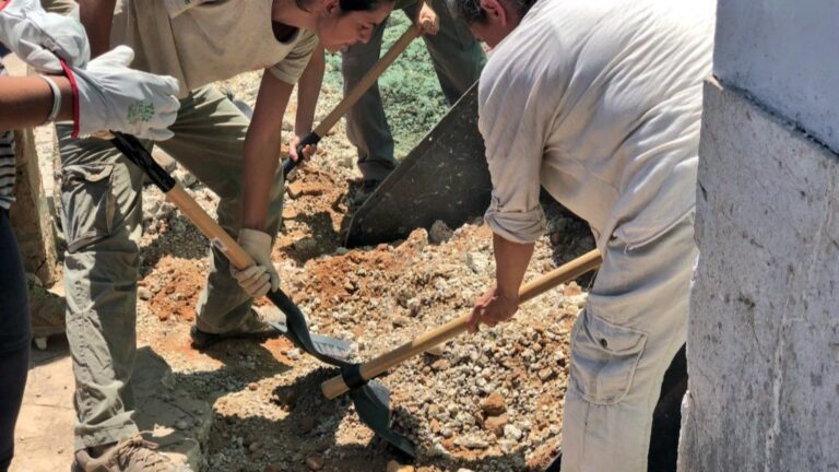 La duración de los trabajos de excavación es de una semana