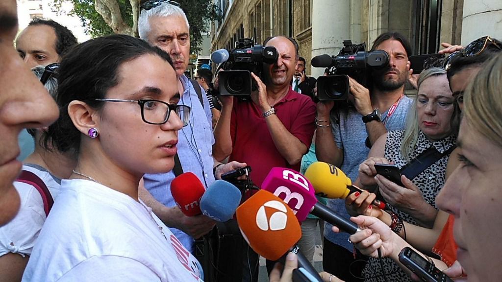 La protesta ha tenido lugar en los Juzgados de Vía Alemania