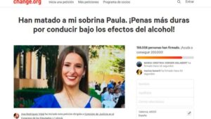Paula muri&oacute; atropellada por una conductora ebria