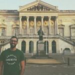 Imagen del rapero en Bruselas, colgada por él mismo en twitter