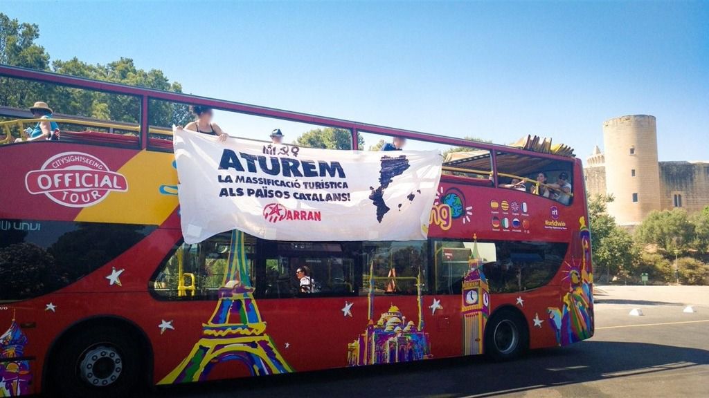 La última acción de Arran contra el turismo en Palma