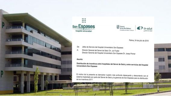 Detalle de la carta de los médicos de Son Espases