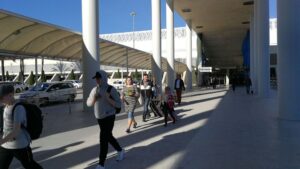 aeropuerto turismo palma son sant joan maletas