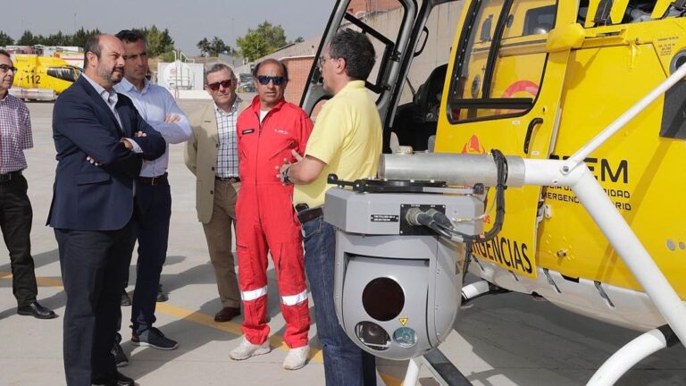 cámara helicoptero incendios