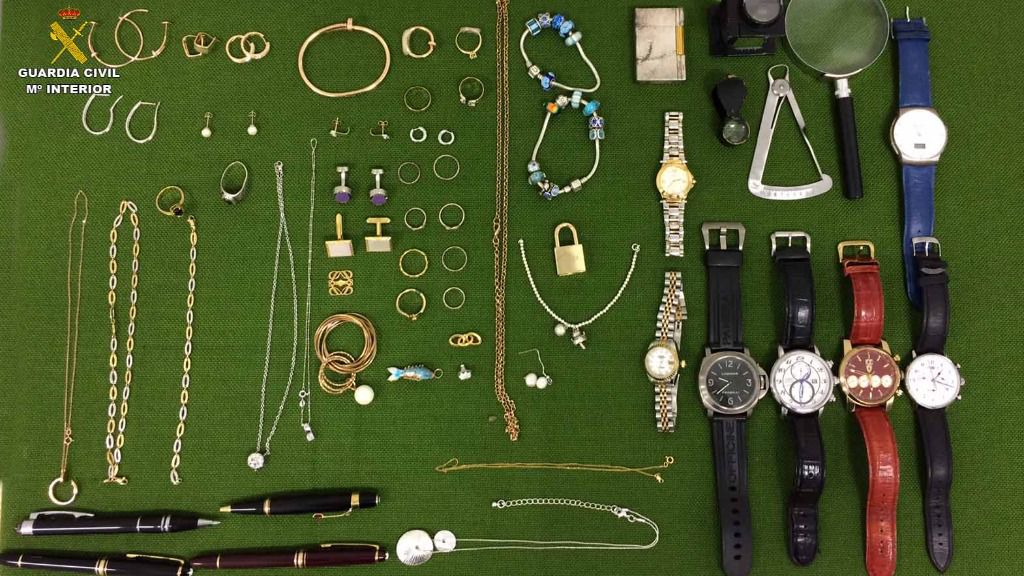 joyas relojes Guardia Civil operación Nebar