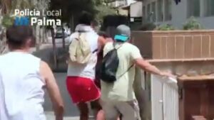 persecuci&oacute;n y detencion ladron playa de palma