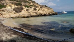 cala bella dona calvia vertido