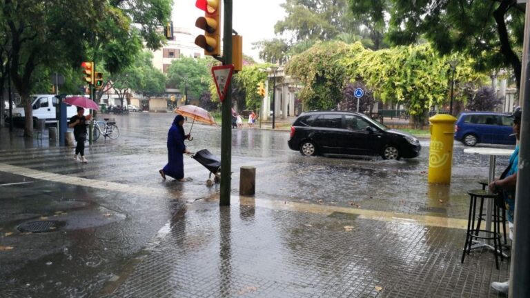Imagen de las últimas lluvias en Palma