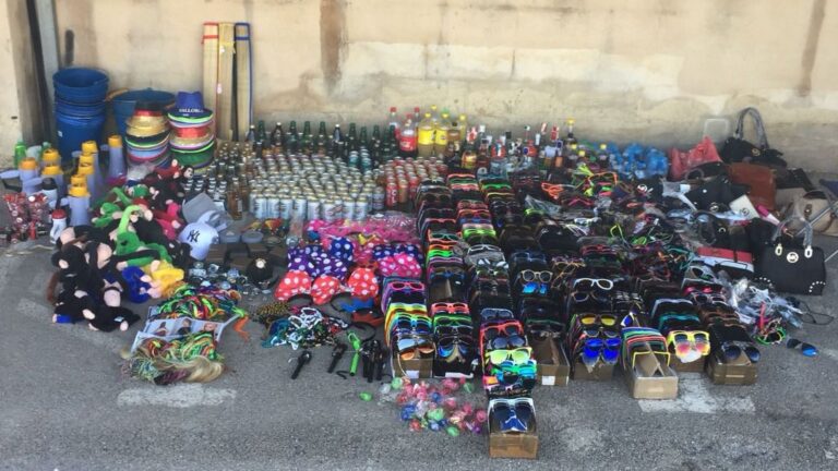 objetos confiscados