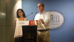 El portavoz del grupo parlamentario del PSIB, Andreu Alcover
