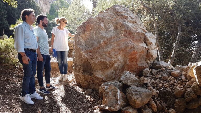 castell alaro piedra desprendimiento rocas