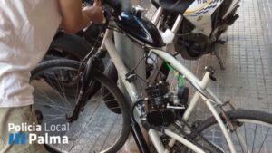 bicicleta con motor ilegal