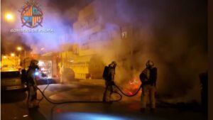 contenedores quemados bomberos rafal