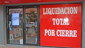 comercio liquidaci&oacute;n por cierre