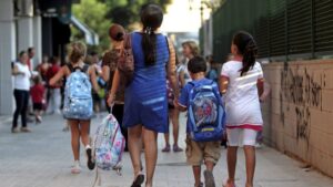 vuelta al cole alumnos colegio