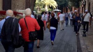 turistas en palma