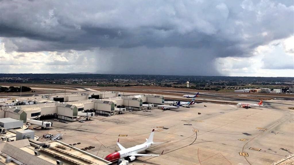 tormenta aeropuerto