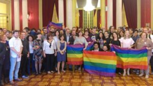 (Imagen de archivo: aprobaci&oacute;n de la ley en contra de la LGBTIfobia en 2016)