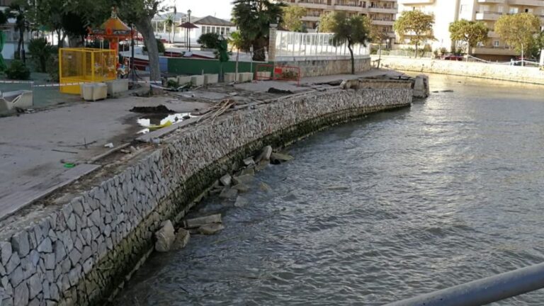 illot sant lloren&ccedil; destrozos