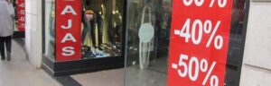 rebajas tienda comercio escaparate