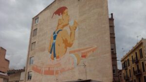 tren de S&oacute;ller street art grafiti