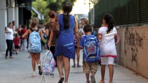 vuelta al cole alumnos colegio
