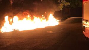 Incendio provocado en contenedores de Palma