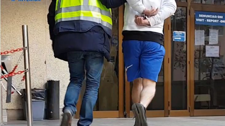 detención policia atraco taxista