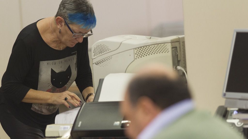 trabajadores oficina