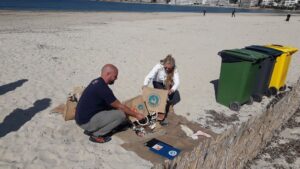 Limpieza playa de Santa Pon&ccedil;a