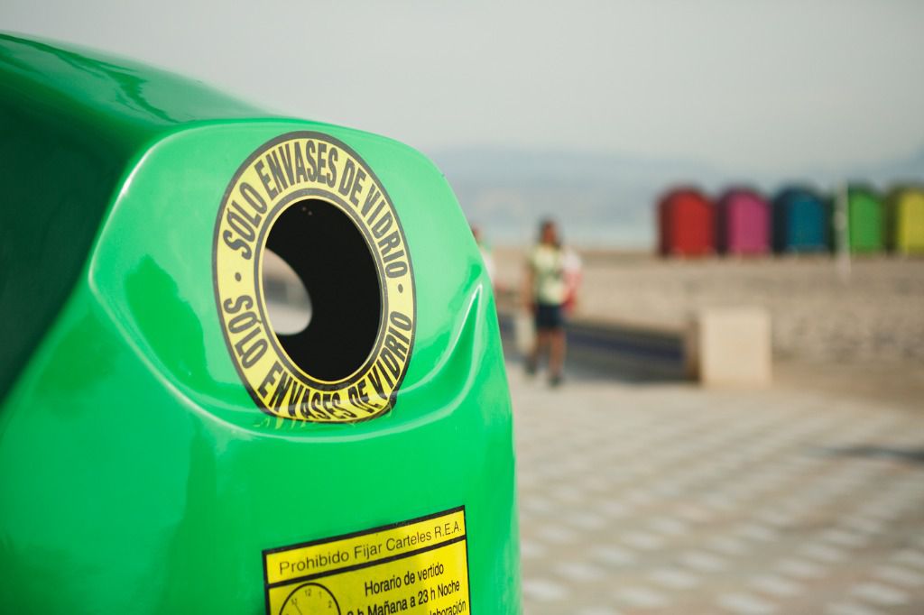 contenedor de vidrio