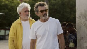 Pedro Almod&oacute;var y Antonio Banderas