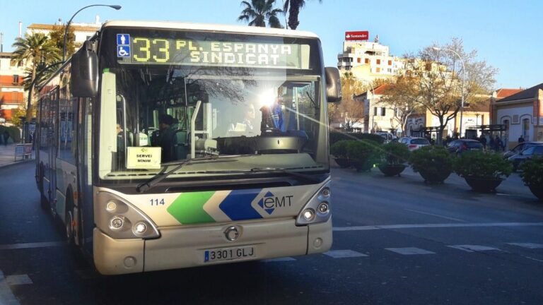 bus EMT servicio mínimo