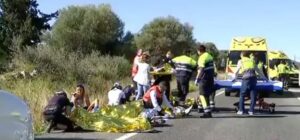accidente ciclistas