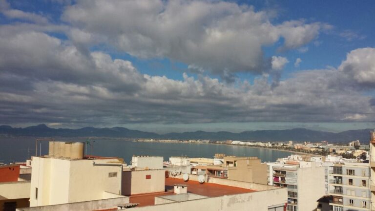 nubes mal tiempo mar