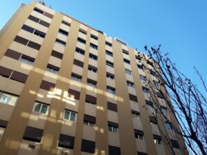 edificio, pisos, vivienda