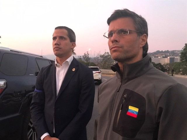 leopoldo lopez y Juan Guaidó