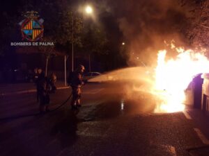 Incendio contenedores Palma